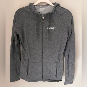 Gymshark Women’s grey zip sweatshirt